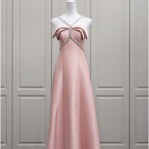 Pink silk diamonds dress